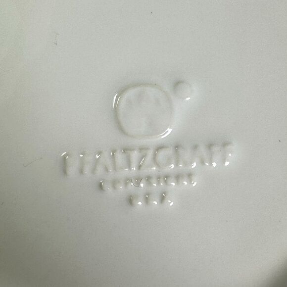 Pfaltzgraff Heritage All White Tree Plate Holiday Ceramic Christmas Serving Dish - Picture 5 of 7